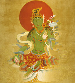 Tibetan Buddhist online meditation program derived from a vision of Arya Tara, Noble Tara, mother of all the buddhas.