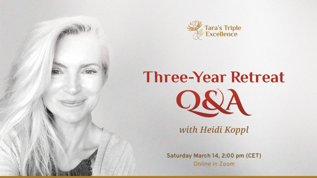Heidi QnA on 3 year retreat